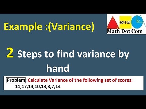Mastering Variance Calculation: Step-by-Step Guide with Example (By Hand)| Statistics | Math Dot Com