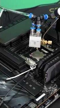 AMD Ryzen 7 9800X3D tested with supercomputer spray cooling #ryzen #gaming