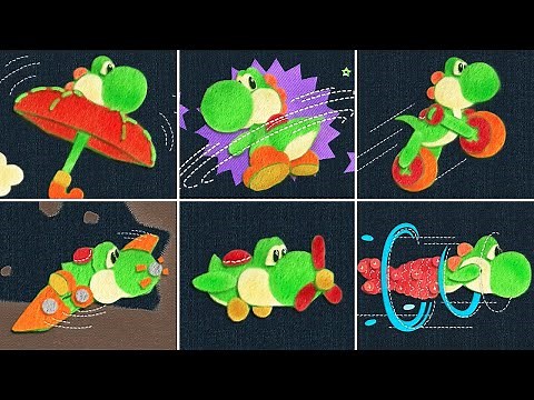 Yoshi's Woolly World - All Transformations