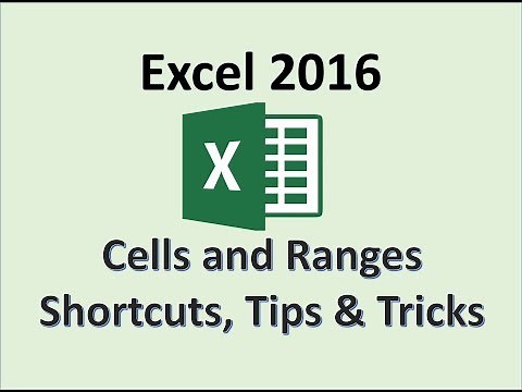 Excel 2016 - Selecting a Range - How to Highlight Find and Select Multiple Cells - Non Adjacent Cell