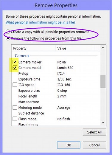 Remove Properties and Personal information from photos, files in Windows 11/10