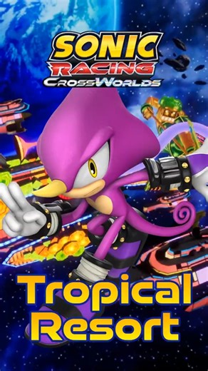 Tropical Resort Sonic Colors Remix in Sonic Racing CrossWorlds