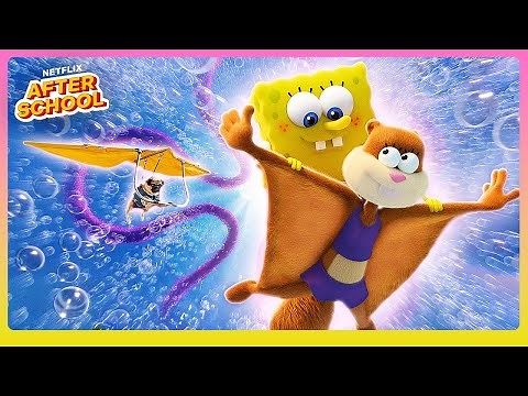 7 Minutes of Sandy Saving the Day 🏄‍♀️ Saving Bikini Bottom: The Sandy Cheeks Movie | Netflix