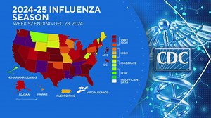 Latest data from CDC shows 40 states reporting high or very high levels of flu activity