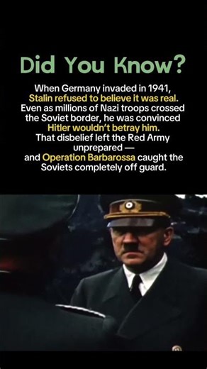 “Why Stalin Ignored Hitler’s Invasion — The Mistake That Shocked the World”