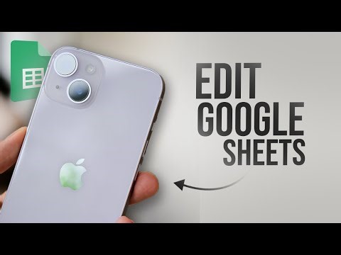How to Edit Google Sheets on iPhone (tutorial)