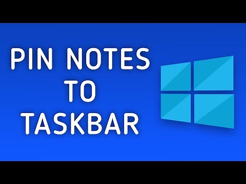 How to Pin Sticky Notes to Taskbar in Windows 10