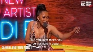 4.2M views · 310K reactions | I remember when Cardi B won Best New Artist and look at my good sis now! She's out here flourishing as she deserves! 拾 #HipHopAwards | BET | Facebook