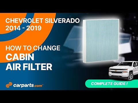 How to replace the Cabin Air Filter 2014 - 2019 Chevrolet Silverado 💨