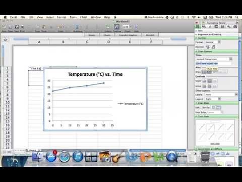 Plotting Temperature vs. Time Graph Using Excel