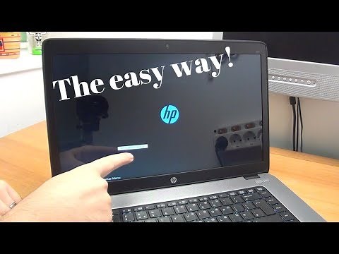 How to enter the BIOS on most HP EliteBook laptops - The easy way!