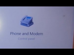 how to open phone and modem settings in windows 10 laptop