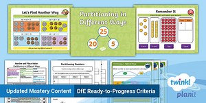 PlanIt Maths Year 2 Number and Place Value Lesson Pack 7: Partitioning in Different Ways