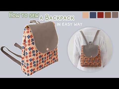 How to sew a backpack in easy way | easy backpack diy | easy backpack sewing tutorial |diy backpack