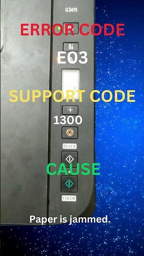 E03 | Canon pixma printer error codes and causes #printertroubleshooting #canon #pixma #printer