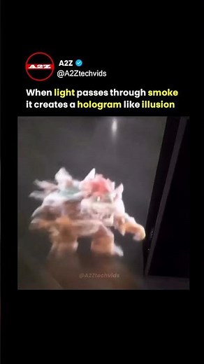 Smoke Hologram Illusion: 3D figures Floating in the Air