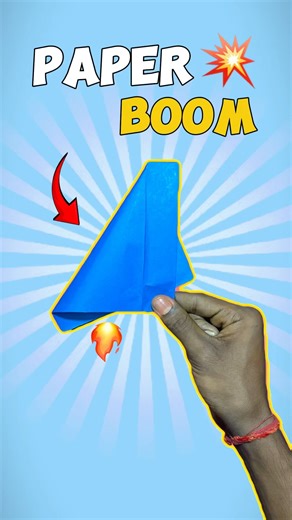 📄 Make a Paper Popper in 10 Seconds — Super Loud 📢 #shorts #kids #craft