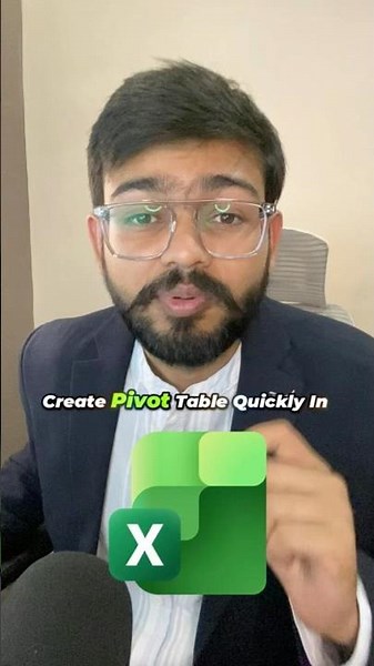 How to create Pivot Table Quickly in Excel‼️Excel Amazing Trick #excel #exceltips #shorts