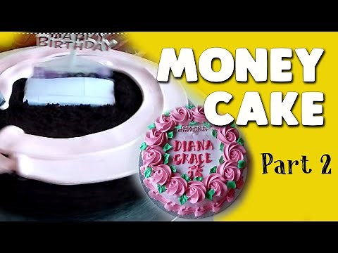 How to Make Money Cake Part 2 + Cake Decorating with Boiled Icing