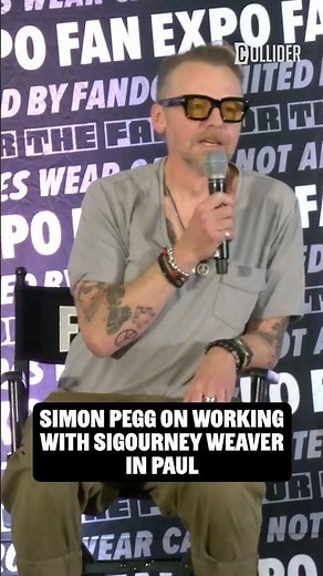 Simon Pegg On Working With Sigourney Weaver in Paul 👽 #simonpegg #sigourneyweaver #paul