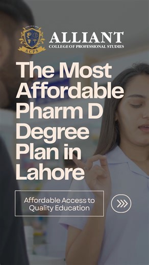 Looking for a Pharm D degree that opens doors to the USA — without breaking the bank? Choose Alliant College of Professional Studies, offering the most affordable Pharm D program in Lahore. Why Alliant stands out: * U.S. Job Placement Opportunities * Expert Faculty & Practical Training * Budget-Friendly Fee Structure * Globally Recognized Education Visit us: 28-M Quaid-e-Azam Industrial Estate, Madar-e-Millat Road, Lahore Call: 0370-0083614 Apply Today — Limited Seats Available! #PharmDAdmission