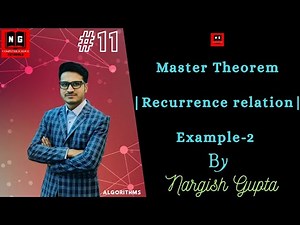 2.11 Master Method for Solving Recurrences | Recurrence Relation | Example-2