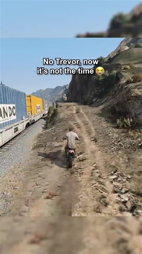 All you had to do was follow the damn train, Trevor 😅 #gta5 #gtaonline #gtav #gta