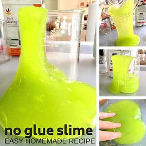 The Best No Glue Slime Recipe - Little Bins for Little Hands
