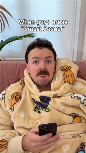 When guys dress “Smart Casual” 😎👍 #comedy #couples #relationship #british #relatable #sketch #lol