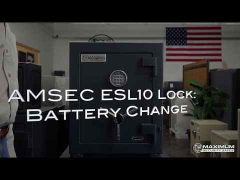 AMSEC ESL10: How to Change the Batteries