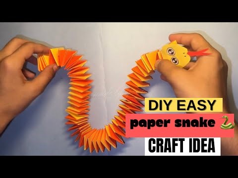 DIY Easy Paper Snake 🐍 | Fun Colourful Paper Craft | Made by Ojasvi