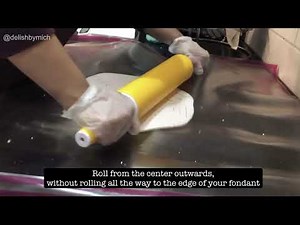 HOW TO ROLL FONDANT USING "THE MAT"!