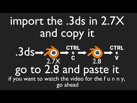 How to Import .3ds Files into Blender 2.8! Easy Tutorial!