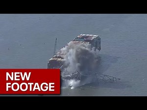 Baltimore Key Bridge: Explosive demolition complete