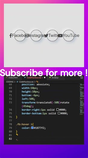 🌊 Neumorphism is King of CSS UI , I created Social Icons #coding #webdesign #htmlcssjs #shorts