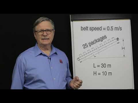 How to Calculate Belt Pull on Roller-Supported Conveyor Belts (metric)