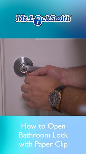 How to Open a Bathroom Lock with a Paperclip - Easy Steps Explained