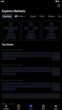 How do I log in to my TradingView account on the mobile app?