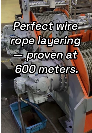 High-Speed Wire Rope Spooling Test in Factory Conditions