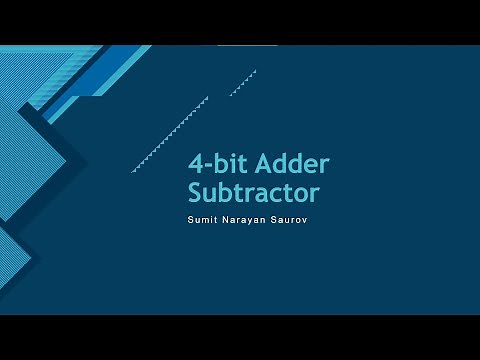 4 bit Adder-Subtractor (Quartus Simulation)