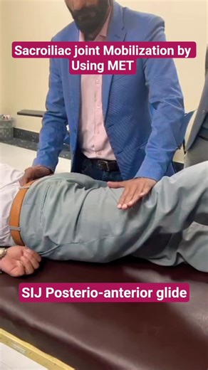 Sacroiliac joint Mobilization by Using MET | Mobilization for SIJ dysfunction