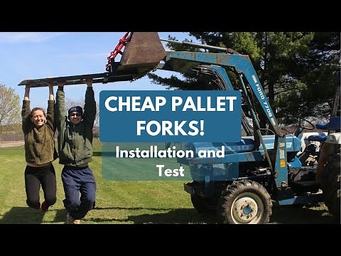 Installing & Testing Titan Clamp On Pallet Forks for the Tractor