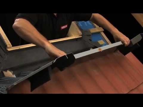 How to install a Velux roof window in a tiled roof at recessed height