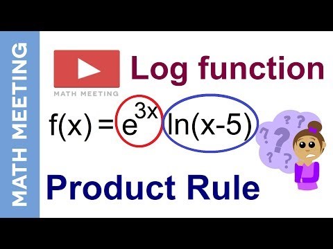 Product rule - Logarithm derivatives example