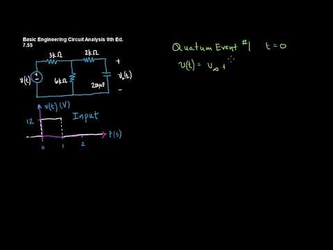 Using Unit Step Functions and Graphing with First Order Circuits