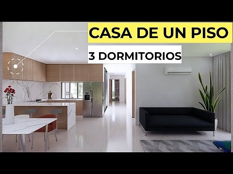CASA PEQUEÑA MODERNA Y ECONÓMICA 10X20 Plano de casa