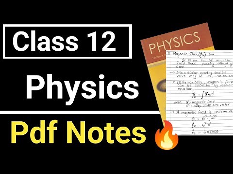 Class 12 physics notes pdf free download | Class 12 Physics pdf Notes | Class 12 physics notes