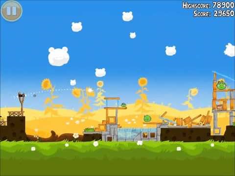 Official Angry Birds Seasons Walkthrough Summer Pignic 1-2
