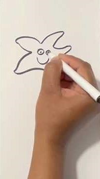 How to draw Starfish step-by-step 😊