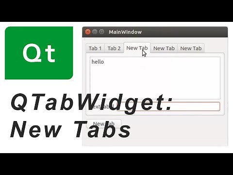 QTabWidget: Create new Tabs dynamically and work with them [QT] [ENG]